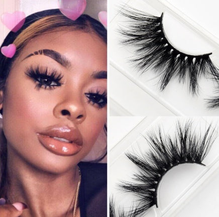 3D mink hair false eyelashes natural thick European and American