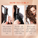 Automatic Curling Iron, Ceramic Ionic Auto-Rotating Hair Curling Wand