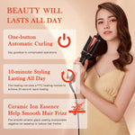 Automatic Curling Iron, Ceramic Ionic Auto-Rotating Hair Curling Wand