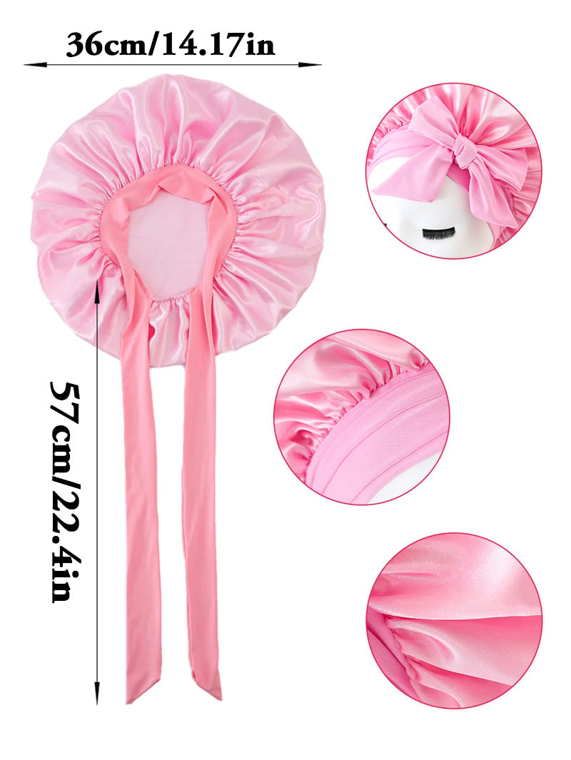 New Silk Bonnet For Sleeping Women Satin Bonnet Hair Bonnet Night