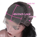 Deep Wave 4x4 Transparent Lace Front Wig