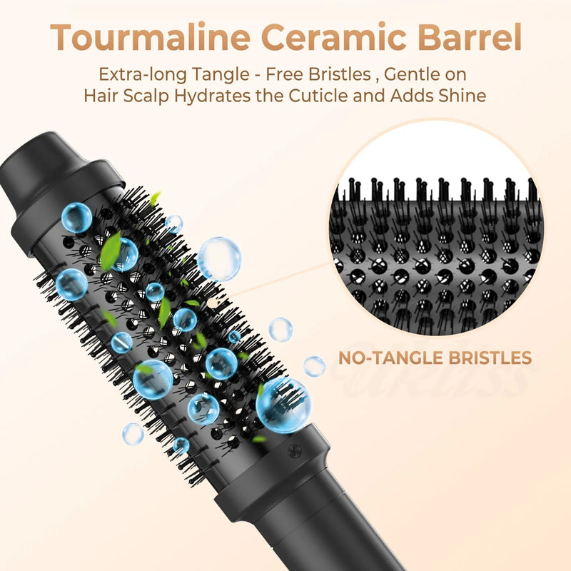 Thermal Brush,1.5 In Ionic Heated Round Brush Makes Hair Smoother,