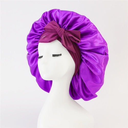 New Silk Bonnet For Sleeping Women Satin Bonnet Hair Bonnet Night