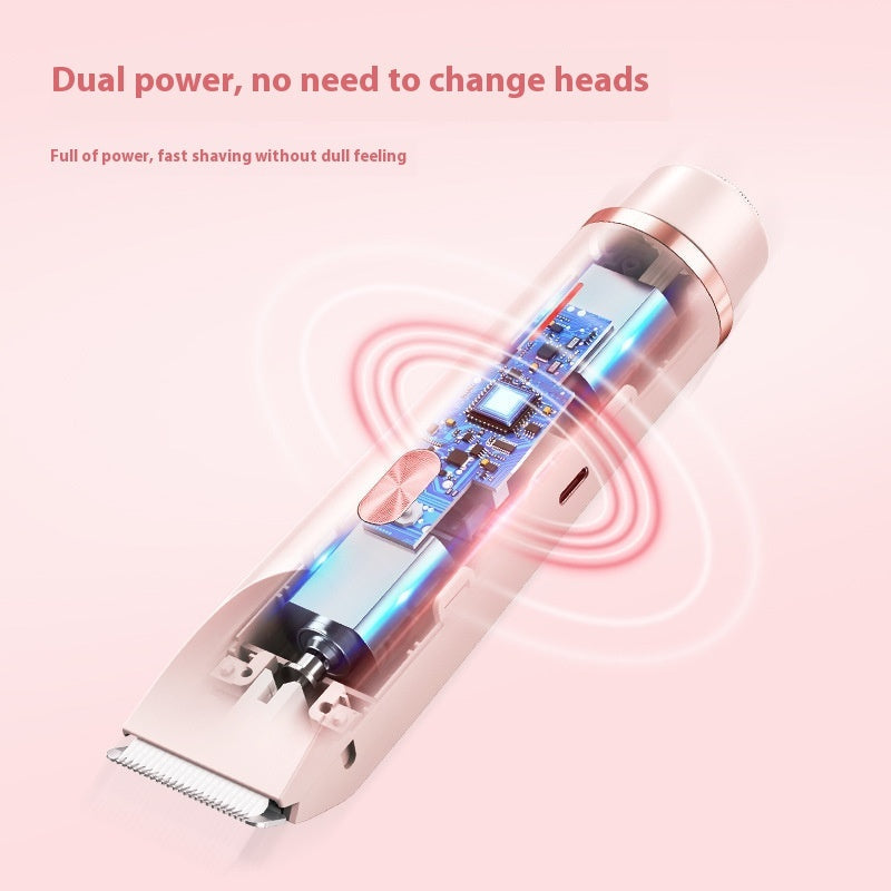 2-in-1 Double Head Hair Shaver