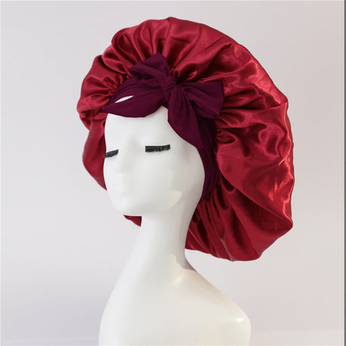 New Silk Bonnet For Sleeping Women Satin Bonnet Hair Bonnet Night