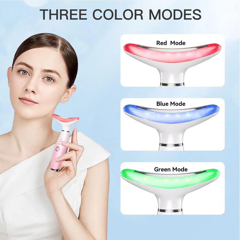 Neck Face Massager, Skin Care Face Massage Tool, 3-in-1 Facial
