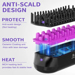 Hair Straightener Brush, Ionic Plus Steam Straightening Brush For