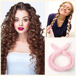 Satin Heatless Hair Curler, Lazy Natural Soft Wave DIY Heatless Curls