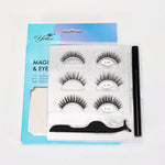Glossy International Magnetic Lash Kit with Eyeliner Pen 3 Pairs No