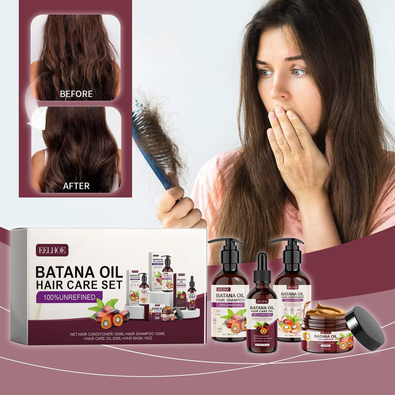 Revitalizing Batana Oil Hair Treatment Collection for Restoration