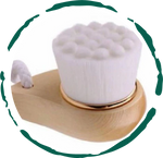 Facial Brush with Bamboo Handle