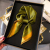 2024 New Fashion 70X70cmPrinted Women's Scarf Pashmina Silk Scarf