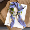2024 New Fashion 70X70cmPrinted Women's Scarf Pashmina Silk Scarf