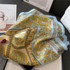 2024 New Fashion 70X70cmPrinted Women's Scarf Pashmina Silk Scarf