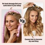 Heatless Curling Rod Night Cap No Heat Ribbon Lazy Hair Curlers