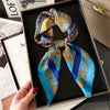 2024 New Fashion 70X70cmPrinted Women's Scarf Pashmina Silk Scarf