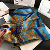 2024 New Fashion 70X70cmPrinted Women's Scarf Pashmina Silk Scarf