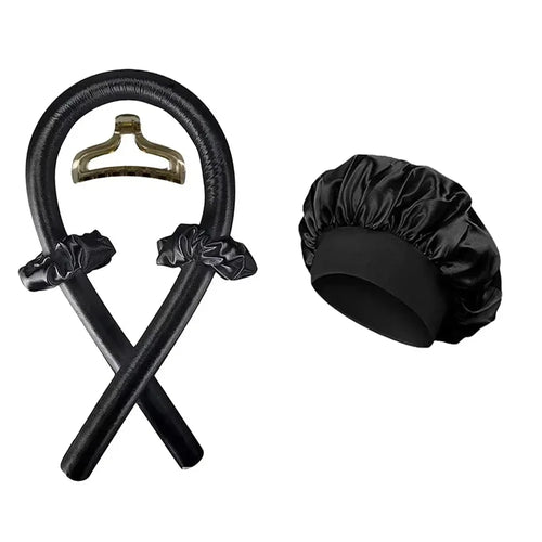 Heatless Curling Rod Night Cap No Heat Ribbon Lazy Hair Curlers
