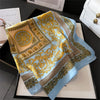 2024 New Fashion 70X70cmPrinted Women's Scarf Pashmina Silk Scarf
