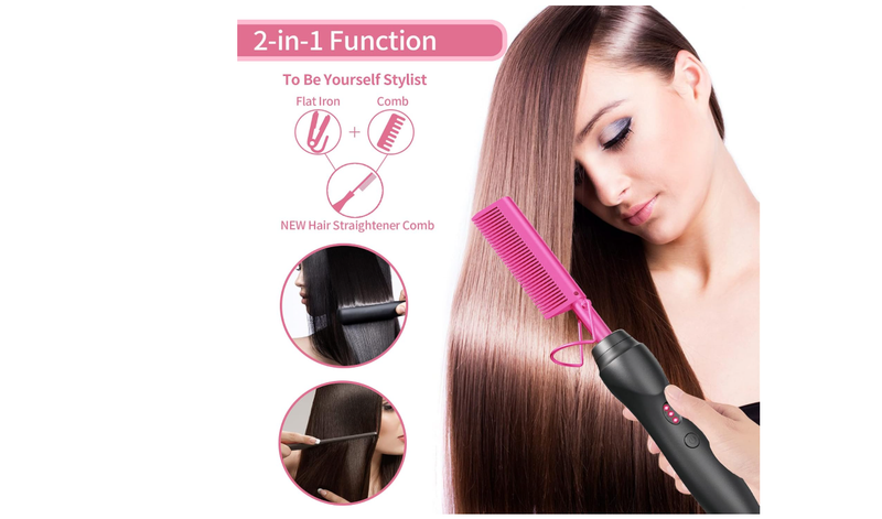 Ceramic Hot Comb Hair Straightener