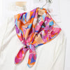 2024 New Fashion 70X70cmPrinted Women's Scarf Pashmina Silk Scarf