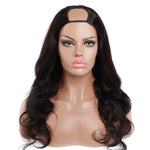 U Part Body Wave Wig – 100% Brazilian Remy Human Hair