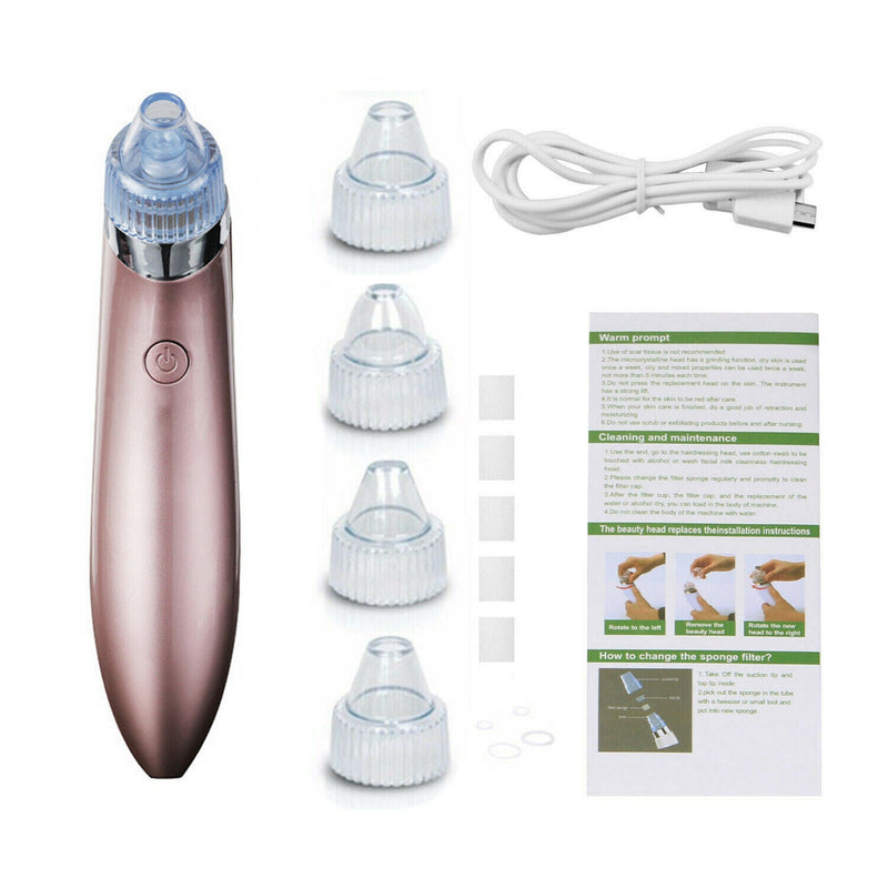 Electric Blackhead Vacuum Pore Cleaner Acne Pimple Remover Strong