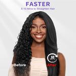 Hair Straightener Brush, Ionic Plus Steam Straightening Brush For