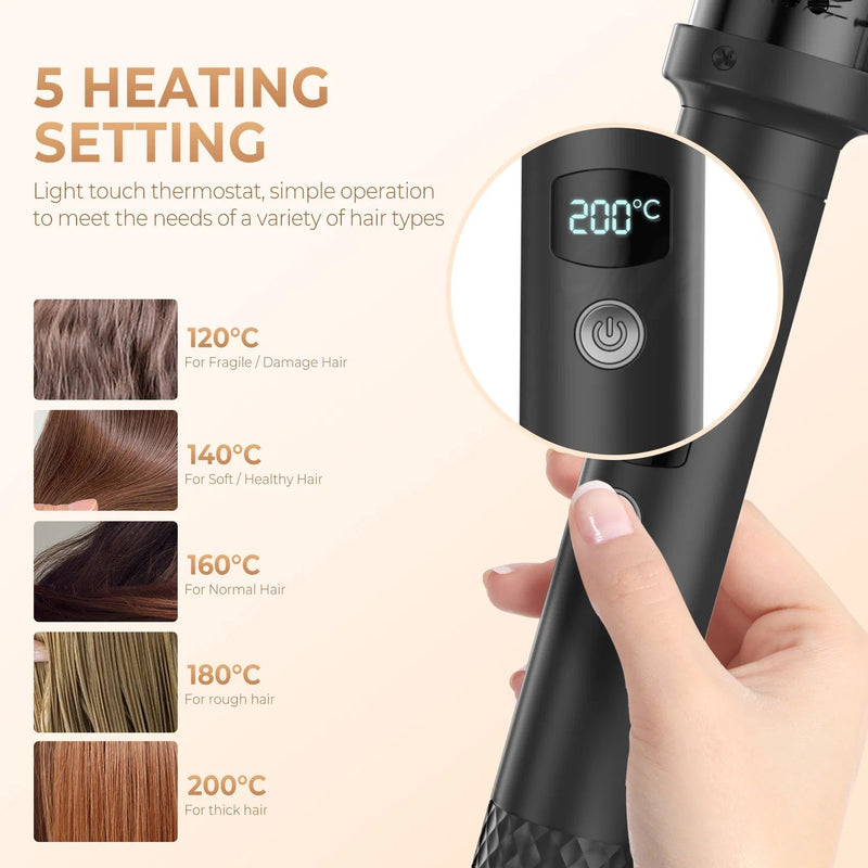 Thermal Brush,1.5 In Ionic Heated Round Brush Makes Hair Smoother,