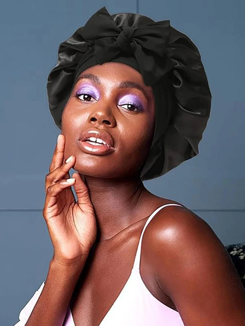 New Silk Bonnet For Sleeping Women Satin Bonnet Hair Bonnet Night