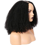 U Part Wig Afro Kinky Curly Human Hair Wigs For Black Women Brazilian