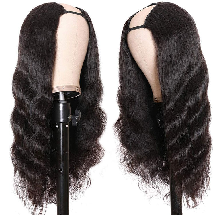 U Part Body Wave Wig – 100% Brazilian Remy Human Hair