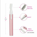 Portable Electric Epilator Eyebrow Remover Shaving Facial Hair Trimmer